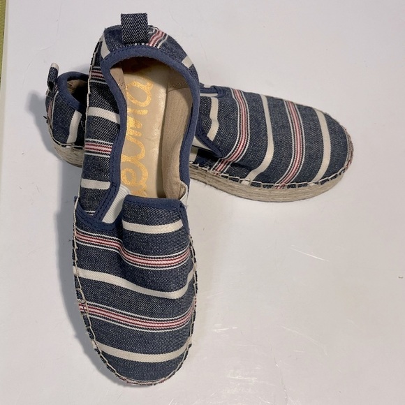 Sam Edelman Espadrilles Blue Americana Stripes Women’s US 9M EUR 39 Platform - Picture 1 of 10